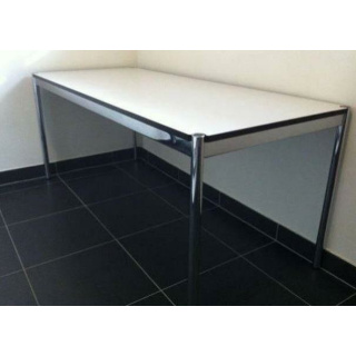USM Haller Tisch Schreibtisch 175 x 75 cm weiss (Perlgrau)