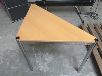 USM Haller Tisch Ecktisch Dreieckstisch 75cm buche