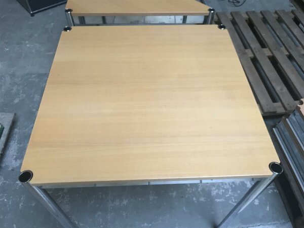 USM Haller Tisch Schreibtisch 75 x 75 cm buche