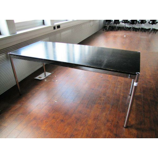 USM Haller Tisch Schreibtisch 100 x 200 cm schwarz
