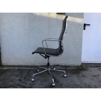 Vitra Aluminium Chair EA 119 leather color Chocolate