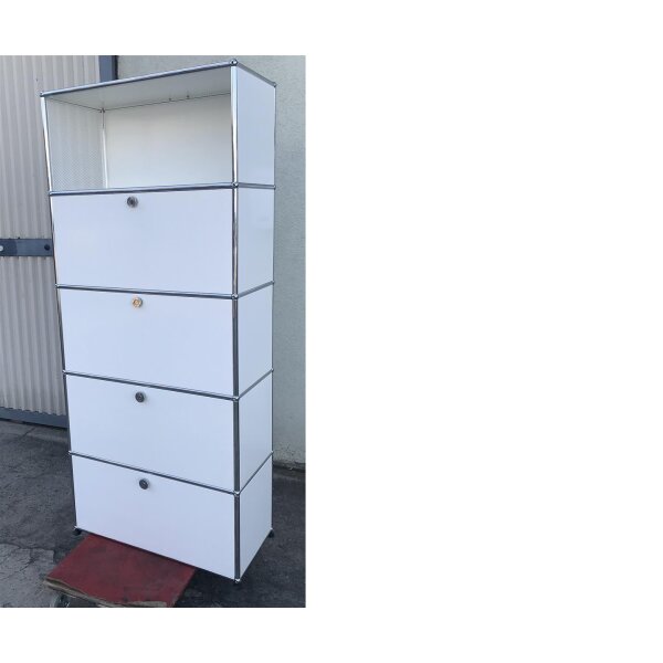 USM Haller Highboard 75x35x179 cm / weiss