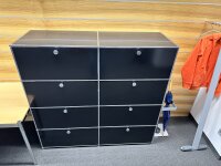 USM Haller Sideboard 150x50x144 cm / Schwarz