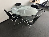 USM Kitos Tisch Glas rund ca 95 cm Durchmesser