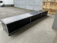 USM Haller Lowboard 225x35x25 cm Schwarz