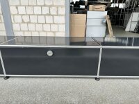 USM Haller Lowboard 225x35x25 cm Schwarz