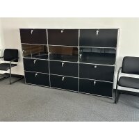 USM Haller Raumteiler 225x35x144 cm / Schwarz