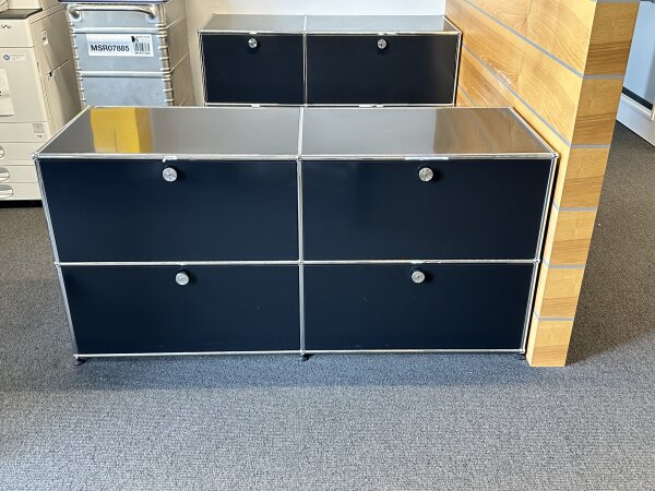 USM Haller Sideboard 150x50x74 cm Schwarz