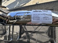 Vitra Aluminium Chair EA 107, Schwarz, Netzgewebe, auf Rollen