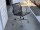 Vitra Aluminium Chair EA 107, Schwarz, Netzgewebe, auf Rollen