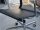 Vitra Aluminium Chair EA 107, Schwarz, Netzgewebe, auf Rollen
