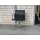 Vitra Aluminium Chair EA 107, Schwarz, Leder