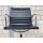 Vitra Aluminium Chair EA 107, Schwarz, Leder