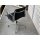 Vitra Aluminium Chair EA 107, Schwarz, Leder