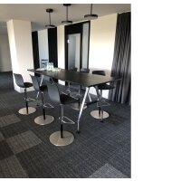 Ensemble 6 Vitra Hal Barstool und 1 Vitra Ad Hoc High...
