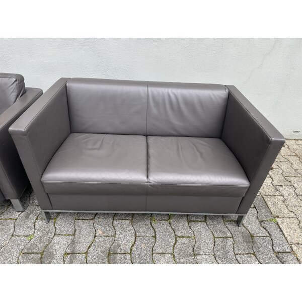Norman Foster für Walter Knoll Leder Sofa Foster 501