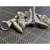20 x USM Haller Blechschraube mit Sechskantkopf  4,8x9,5.