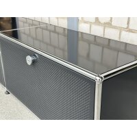 USM Haller Lowboard 150x35x39 cm schwarz Akustikpaneele
