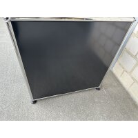 USM Haller Tisch mit Glasplatte Schwarz