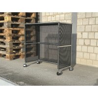 USM Haller Tisch Beistelltisch rollbar 75x35x74 cm schwarz