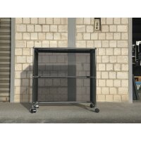 USM Haller Tisch Beistelltisch rollbar 75x35x74 cm schwarz