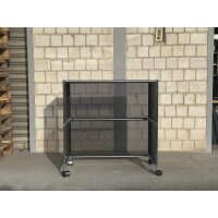 USM Haller Tisch Beistelltisch rollbar 75x35x74 cm schwarz