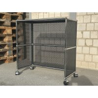 USM Haller Tisch Beistelltisch rollbar 75x35x74 cm schwarz