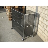 USM Haller Tisch Beistelltisch rollbar 75x35x74 cm schwarz