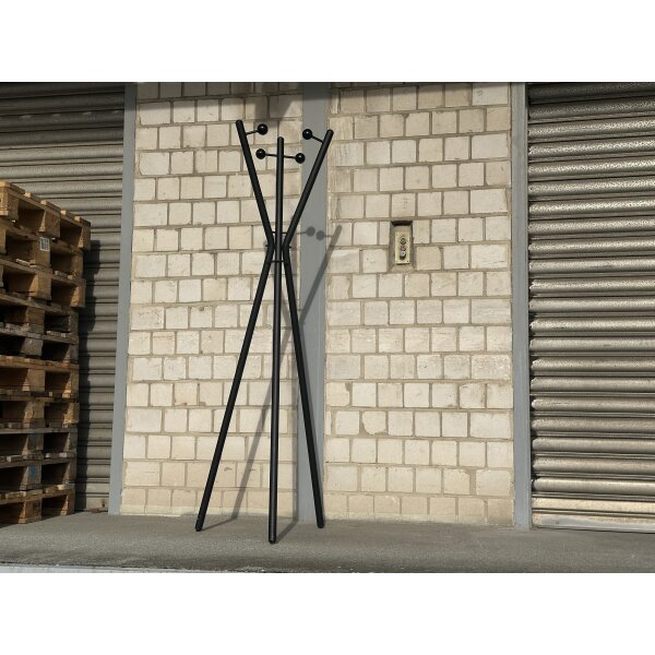 Garderobenständer pulverbeschichtet schwarz