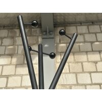 Garderobenständer pulverbeschichtet schwarz